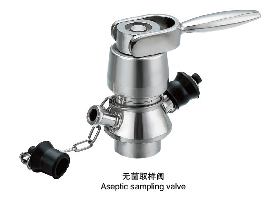 Sanitary aseptic sample valve